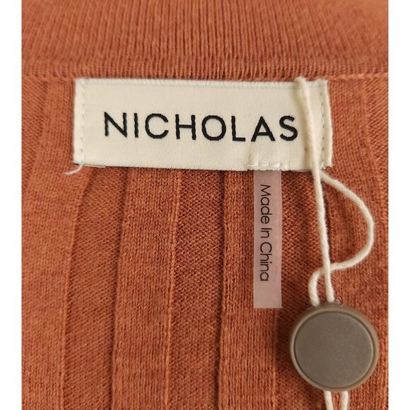 Nicholas Ivanna Sweater Size S Womens Desert Brown $245 - Picture 11 of 13